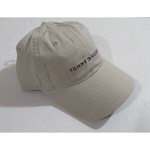 Tommy Hilfiger Mens Baseball Cap Hat Beige Adjustable NWT